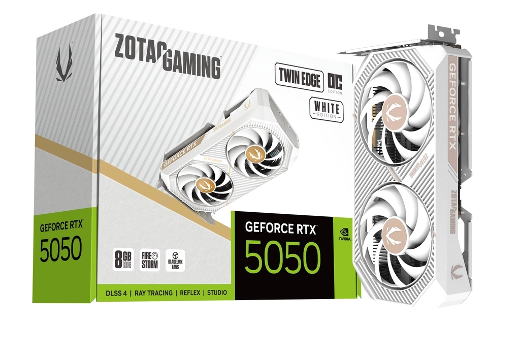 Karta graficzna Zotac Gaming GeForce RTX 5050 Twin Edge OC White Edition 8GB GDDR6 128bit DLSS 4