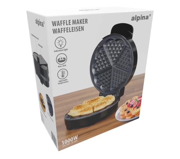 Gofrownice - Alpina BL-29103 1000W Regulacja temperatury