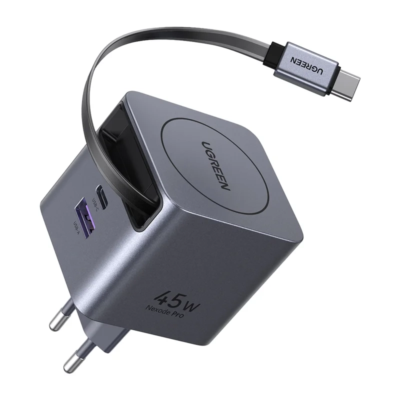 Ładowarka sieciowa UGREEN X614 GaN USB-C USB-A 45W Szary