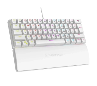 Rampage PLOWER K60 Blue Switch Biały