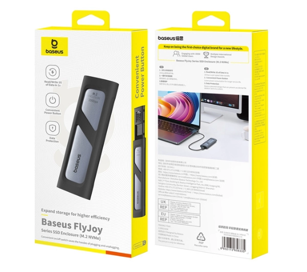Baseus FlyJoy Enclosure M.2 NVMe USB3.2 Gen2