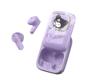 OTL Technologies Kuromi TWS Slide Earphones Douszne Bluetooth 5.3 Fioletowy