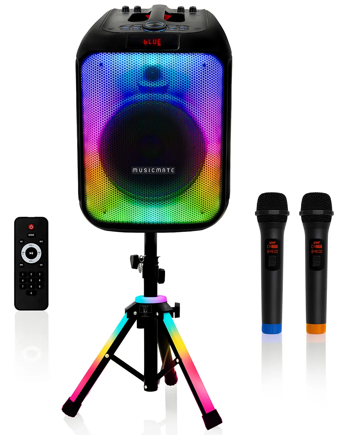 Power Audio Musicmate MM-SC1000 PartyPowerX 400W Bluetooth Radio FM Czarny