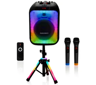 Musicmate MM-SC1000 PartyPowerX 400W Bluetooth Radio FM Czarny - Kup na Raty - RRSO 0%