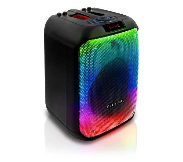 Musicmate MM-SC1000 PartyPowerX 400W Bluetooth Radio FM Czarny - Kup na Raty - RRSO 0%