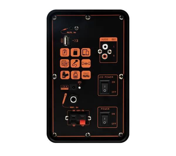 Musicmate MM-SC1000 PartyPowerX 400W Bluetooth Radio FM Czarny - Kup na Raty - RRSO 0%