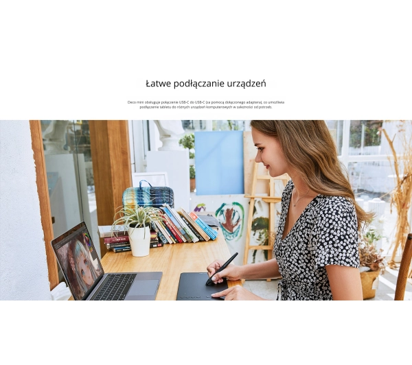 XP-Pen Deco Mini7W Czarny - Kup na Raty - RRSO 0%