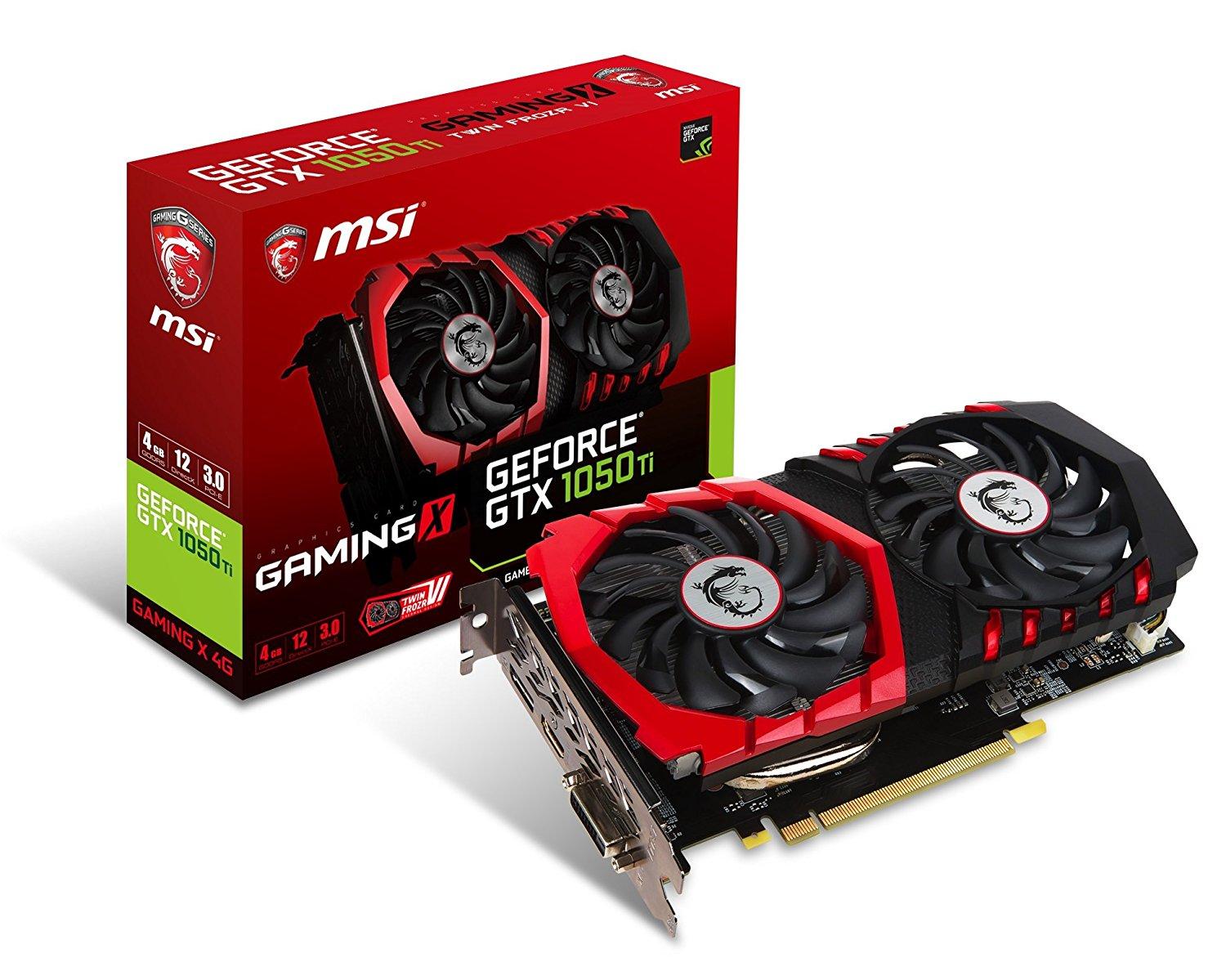 MSI GeForce GTX 1050 Ti Gaming X 4GB DDR5 128bit
