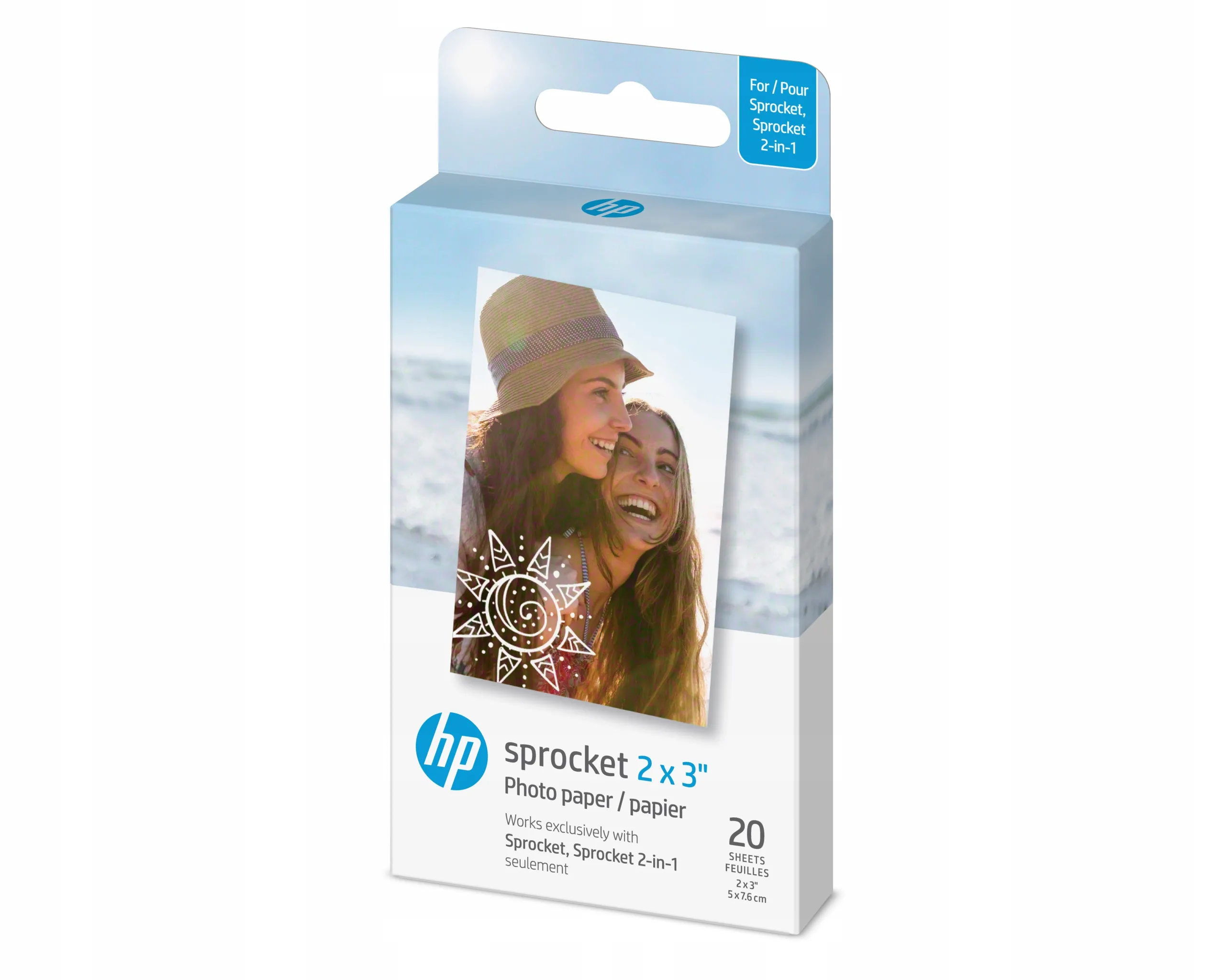 Wkład do aparatu HP Premium ZINK Paper 2x3" 20 szt. Biały