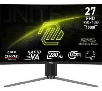 Monitor MSI MAG 276CPXF 27" Full HD Rapid VA 280Hz 0,5ms Zakrzywiony Gamingowy