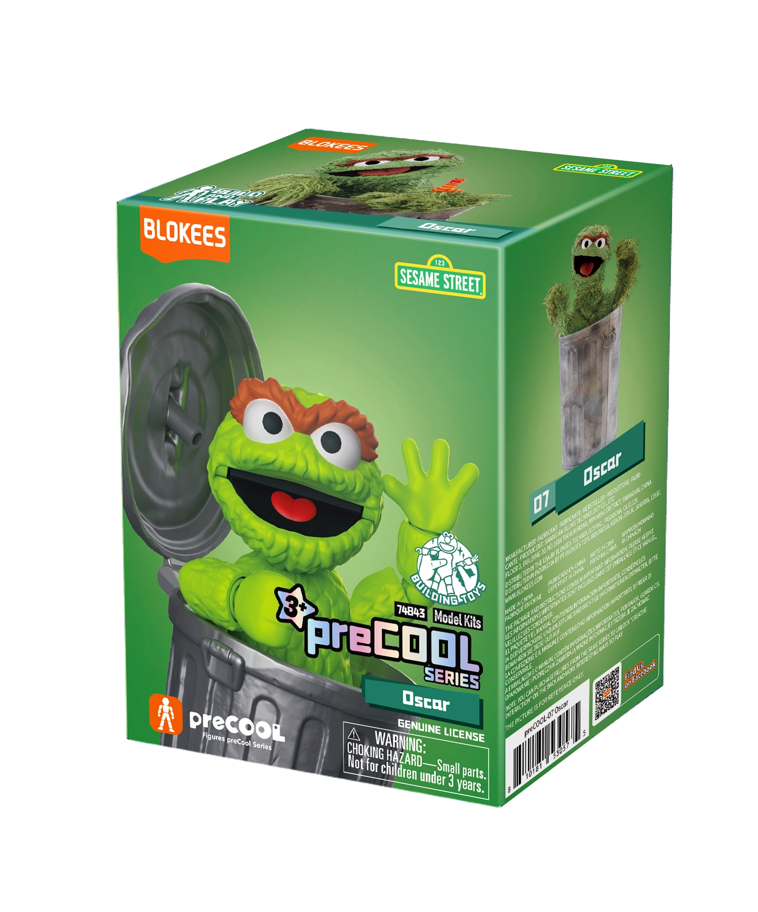 Model do składania Blokees Sesame Street - Oscar