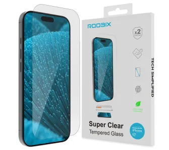 Szkło hartowane Roobix Super Clear do iPhone 17 Pro