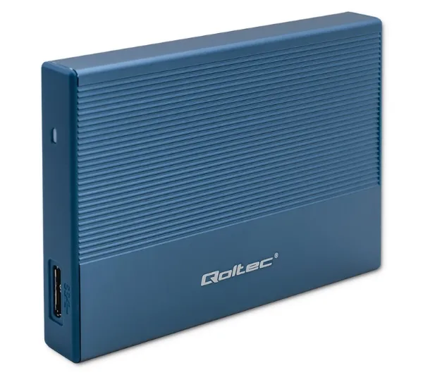 Qoltec 52276 SSD HDD 2.5" SATA USB 3.0 Niebieski