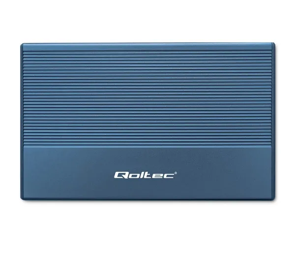 Qoltec 52276 SSD HDD 2.5" SATA USB 3.0 Niebieski