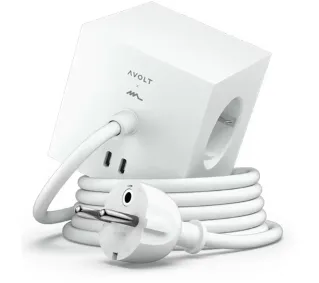 Avolt 3 gniazda 2x USB-C 1,8m Biały