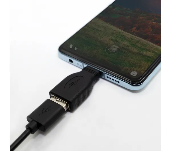 Qoltec 50396 USB-A do USB-C Czarny