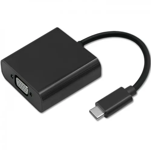 Adapter Qoltec 50376 VGA do USB-C Czarny