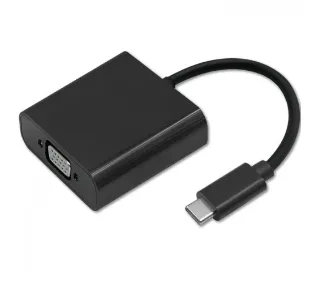 Qoltec 50376 VGA do USB-C Czarny