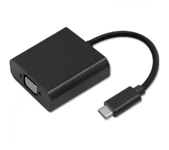 Adapter Qoltec 50376 VGA do USB-C Czarny