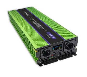 Przetwornica Qoltec Monolith 12/230V 2500/5000W Zielony