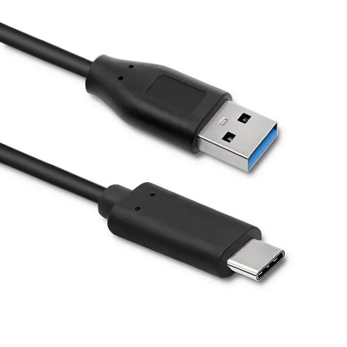 Kabel Qoltec 50420 USB-A do USB-C 0,25m Czarny