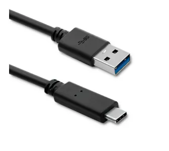 Kabel Qoltec 50363 USB-A do USB-C 1,8m Czarny