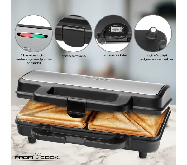 ProfiCook PC-ST 1092 Trójkąty 900W