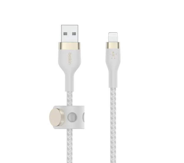 Belkin BoostCharge Pro Flex USB-A do Lightning 1m Biały