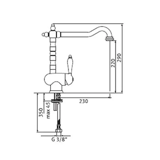 фото Змішувач для кухонної мийки Franke Old England 115.0028.205