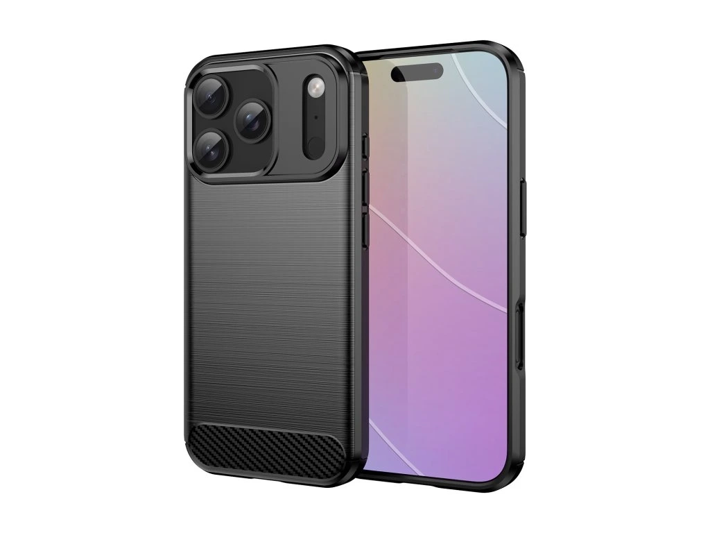 Etui Winner WG Carbon do iPhone 17 Pro Max Czarny