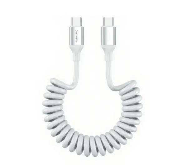 Kabel USB 4smarts USB-C - USB-C 1.35 m Biały (541600)