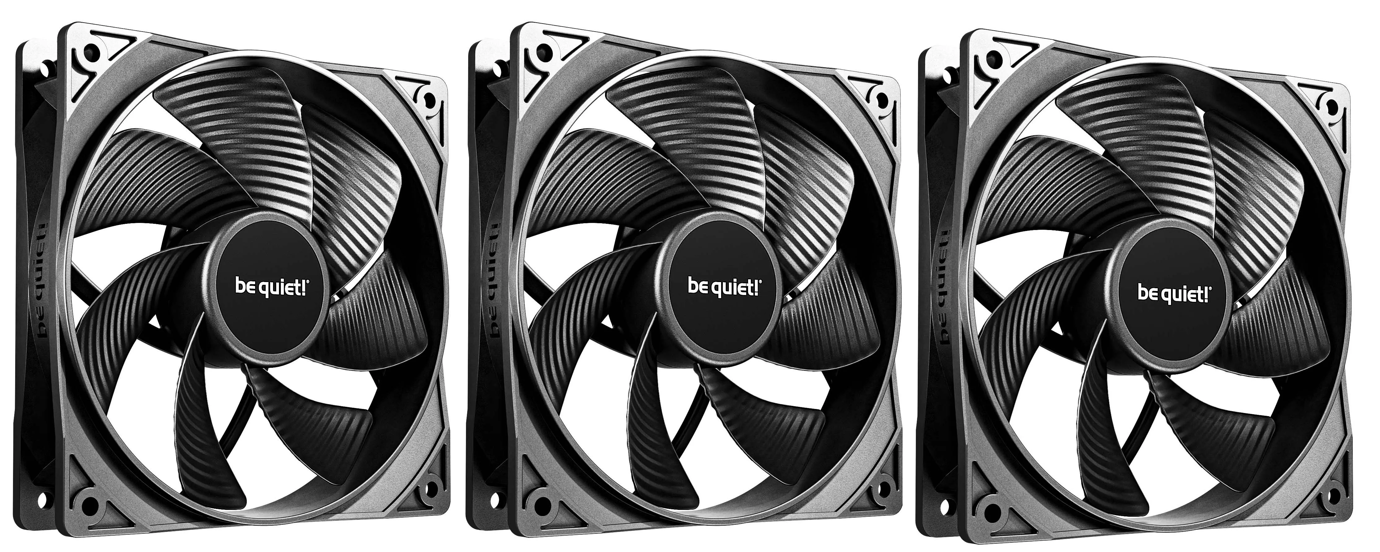 Zestaw wentylatorów be quiet! Pure Wings 3 PWM Reverse 120mm 3szt. Czarny