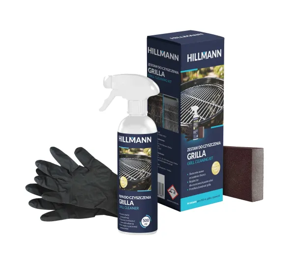 HILLMANN grilla HILGRIL02 Płyn 500ml Gąbka Rękawiczki