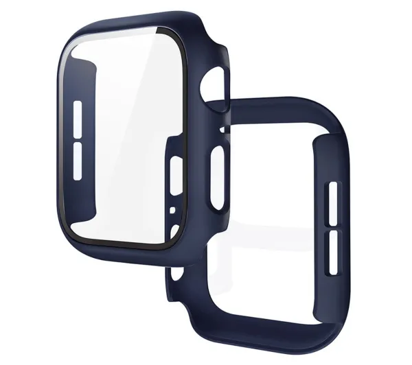 Bizon Case Watch Adamo do Apple Watch SE 3 / SE 2 / SE / 6 / 5 / 4 40mm, Matowy granatowy