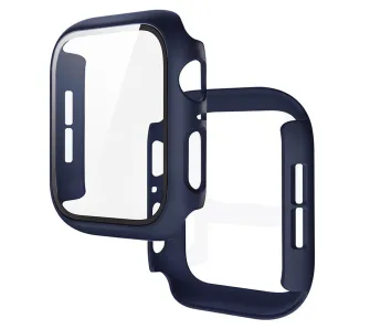 Etui Bizon Case Watch Adamo do Apple Watch SE 3 / SE 2 / SE / 6 / 5 / 4 40mm, Matowy granatowy