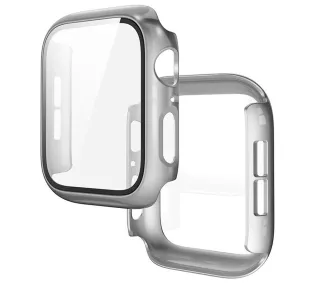 Bizon Case Watch Adamo do Apple Watch SE 3 / SE 2 / SE / 6 / 5 / 4 44mm Matowy srebrny