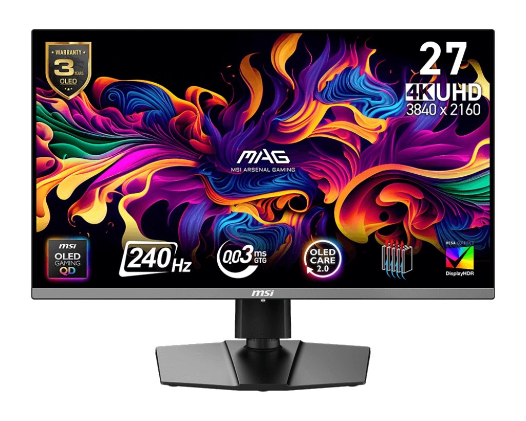 Monitor MSI MAG 272UP QD-OLED X24  27" 4K 240Hz 0,03ms Gamingowy