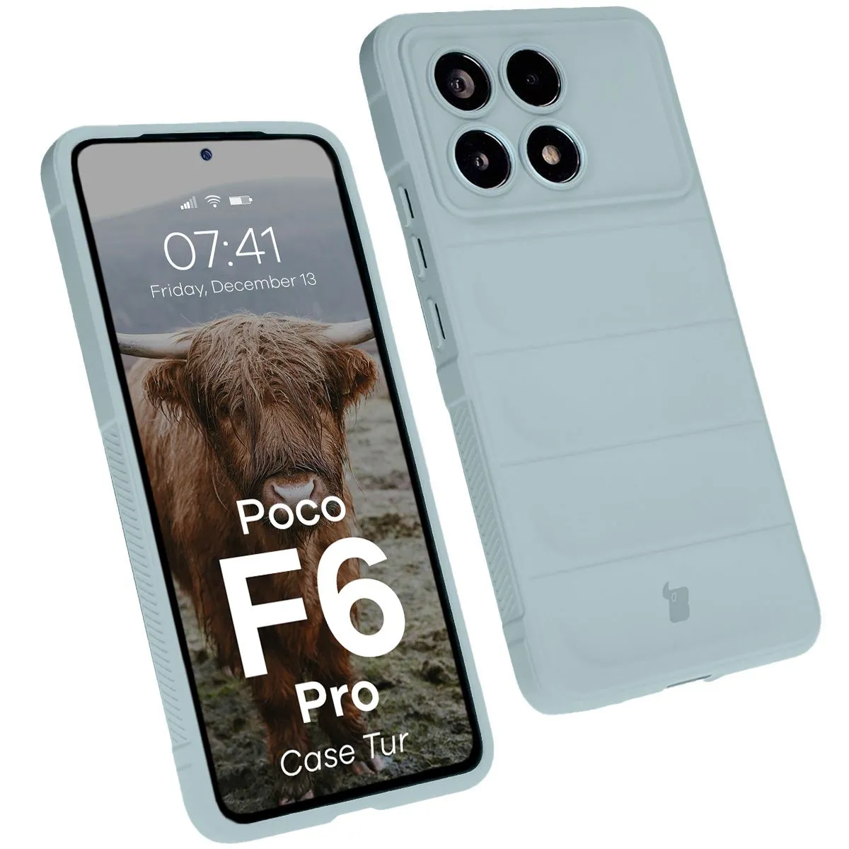 Etui Bizon Tur do Xiaomi Poco F6 Pro Jasnoniebieski