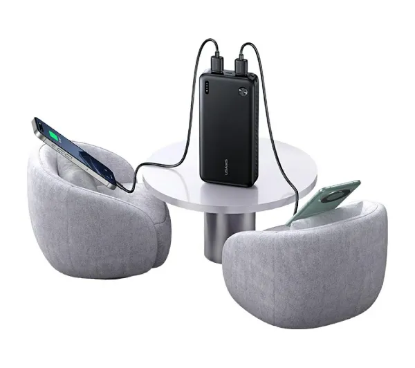USAMS PB83 2xUSB-A 1xUSB-C 20000mAh Biały