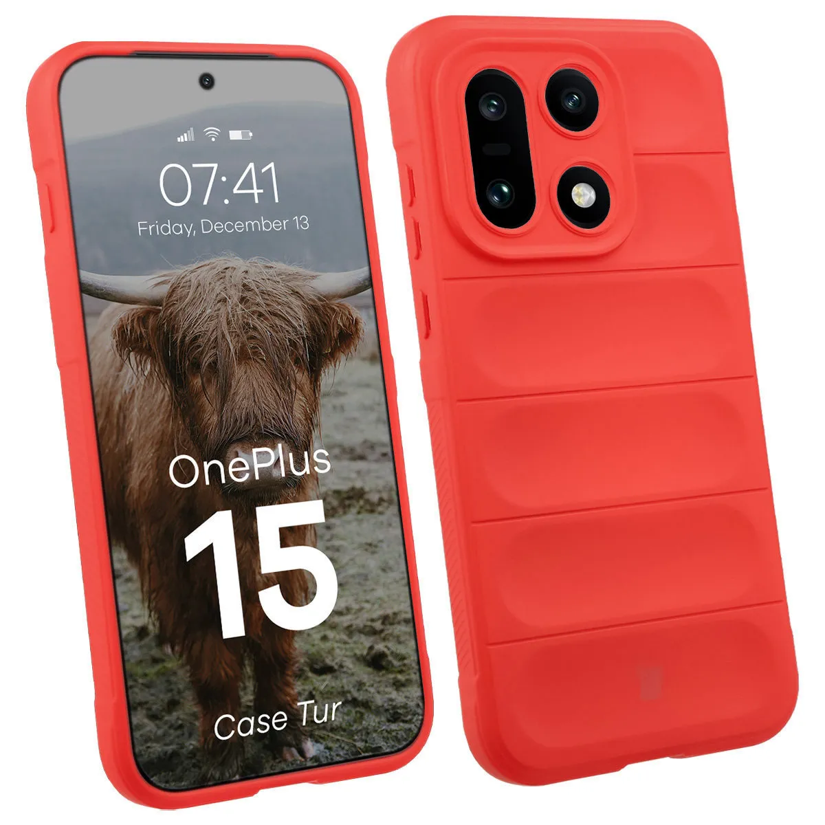 Etui Bizon Tur do OnePlus 15 Czerwony
