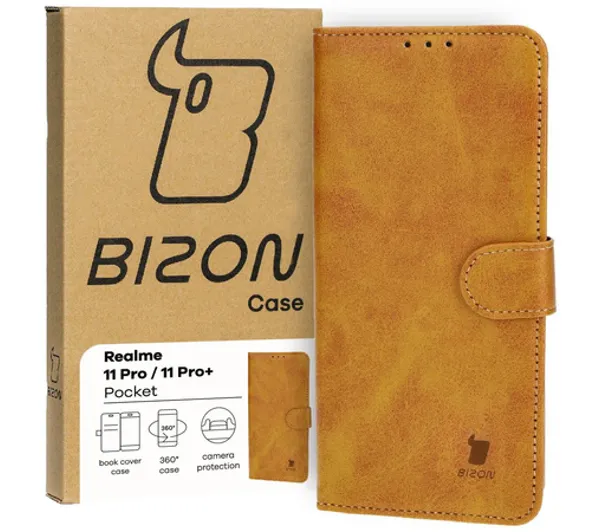 Bizon Pocket do Realme 11 Pro / 11 Pro+ Brązowy
