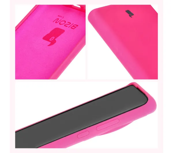 Bizon Bizon Soft Case do OnePlus 12 Neonowy-różowy