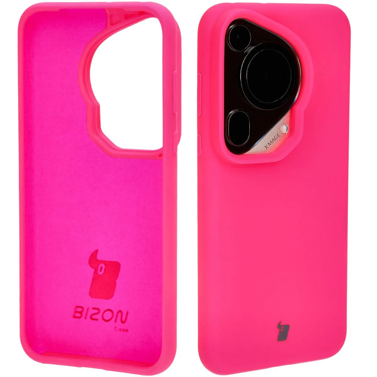 Etui Bizon Bizon Soft Case do Huawei Pura 70 Ultra Neonowy-różowy