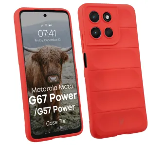 Etui Bizon Tur do Motorola Moto G57 Power / Motorola Moto G67 Power Czerwony