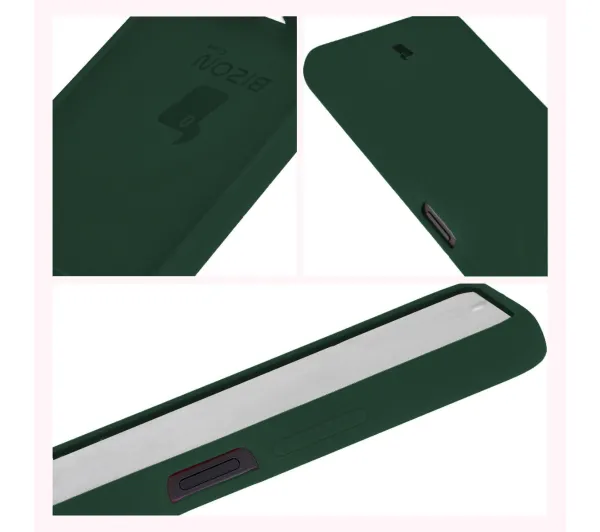 Bizon Soft Case do Xiaomi Redmi A3 4G Ciemnozielony