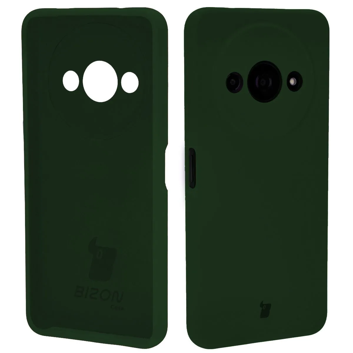 Etui Bizon Soft Case do Xiaomi Redmi A3 4G Ciemnozielony
