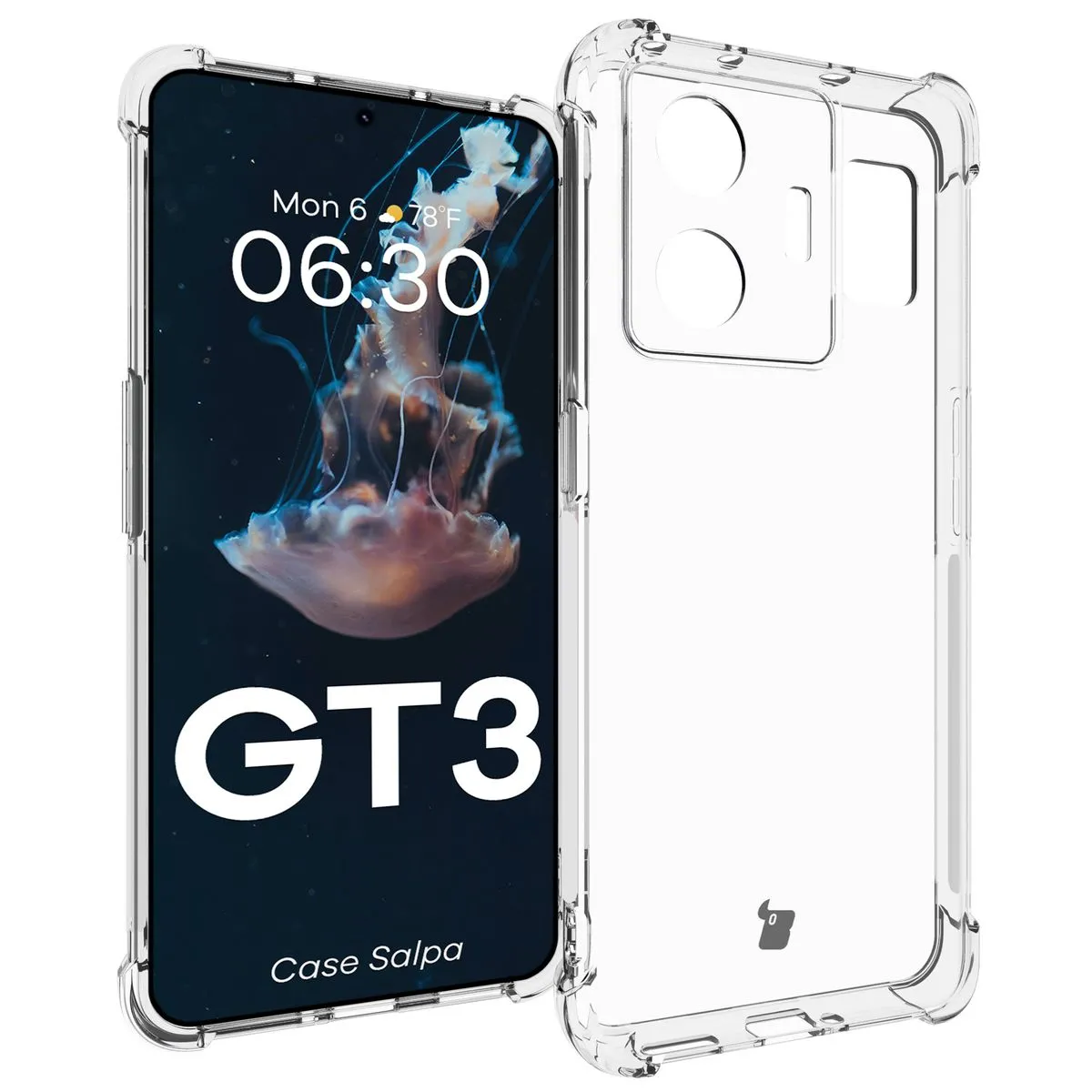 Etui Bizon Salpa do Realme GT3 Przezroczysty