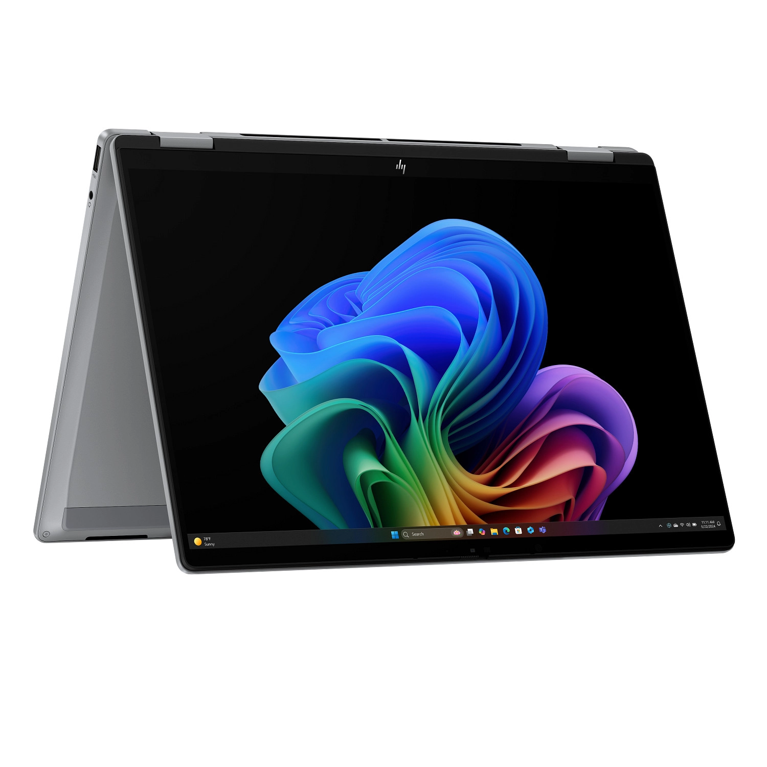 Laptop 2w1 HP OmniBook X Flip 14-fk0219nw OLED 14" Ryzen AI 5 340 16GB RAM 1TB Dysk SSD Win11 Srebrny Funkcje AI