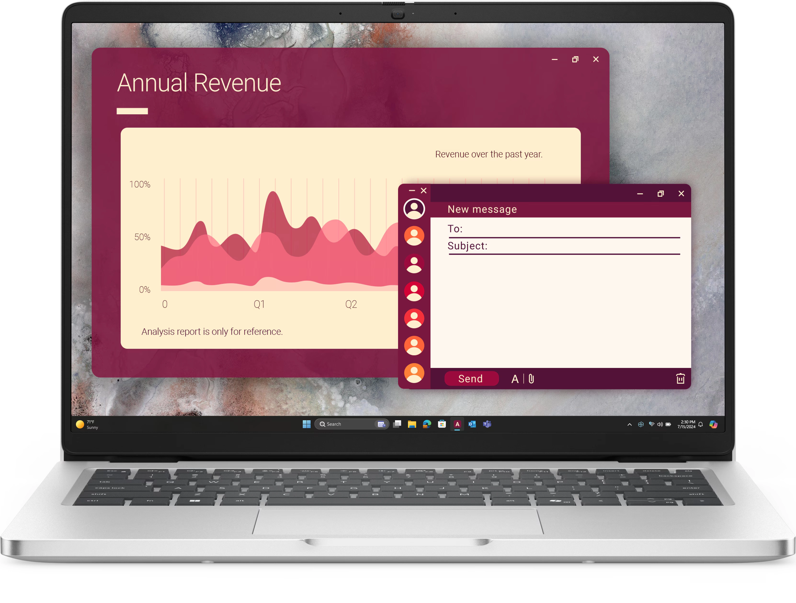 Laptop biznesowy Dell Pro 14 PC14250 14" Ultra 7 265U 16GB RAM 512GB Dysk SSD Win11 Pro Srebrny Funkcje AI