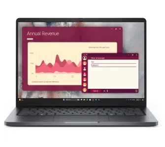 Laptop biznesowy Dell Pro 14 PC14250 14" Core 7 150U 16GB RAM 512GB Dysk SSD Win11 Pro Czarny Funkcje AI